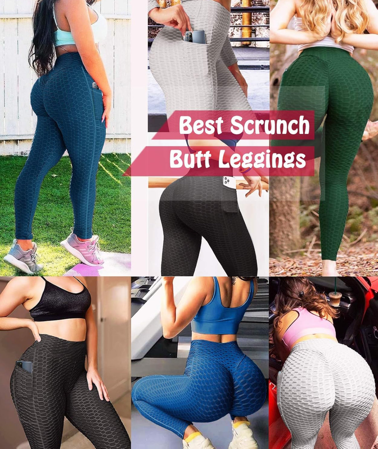 Scrunch Butt Lifting Leggings with Pockets