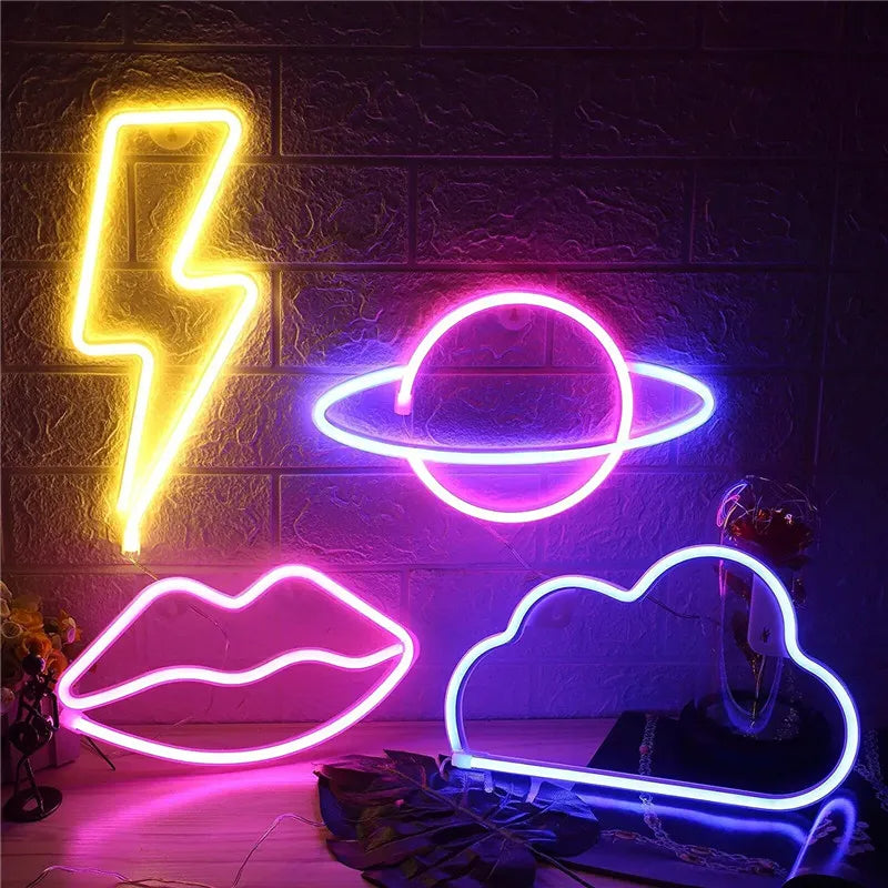 LED Neon Hanging Night Signs